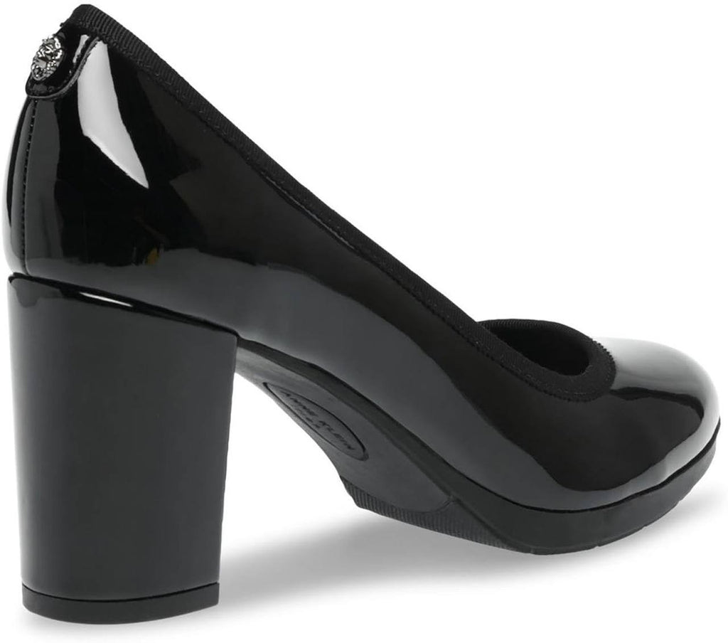 Anne Klein Block Heel Pumps 7.5M Black Patent New in Box  MSRP 89$