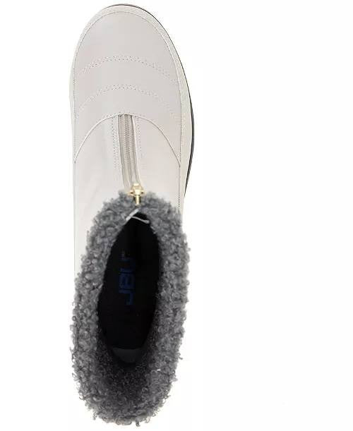 JBU Snowbound Encore Zip Front Cold‑Weather Boots Stone White Women’s 6.5M NWB