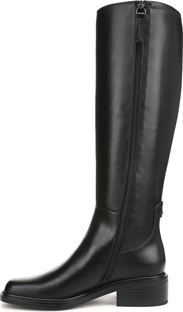 Franco Sarto Gisella Knee High Boots Black 7.5M Leather $225 NWB