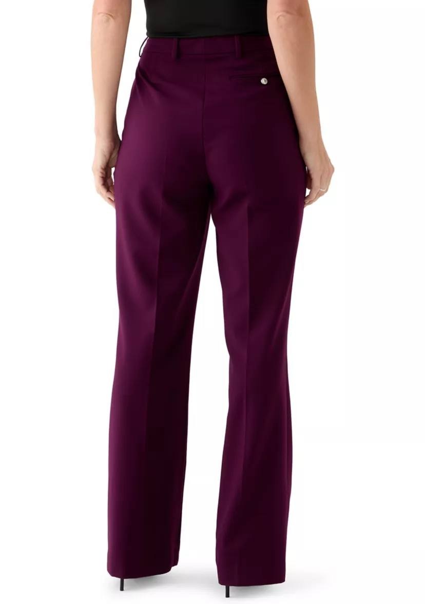 Calvin Klein Lux Updated Modern Fit Pants Women’s Size 2 Purple NWT $99