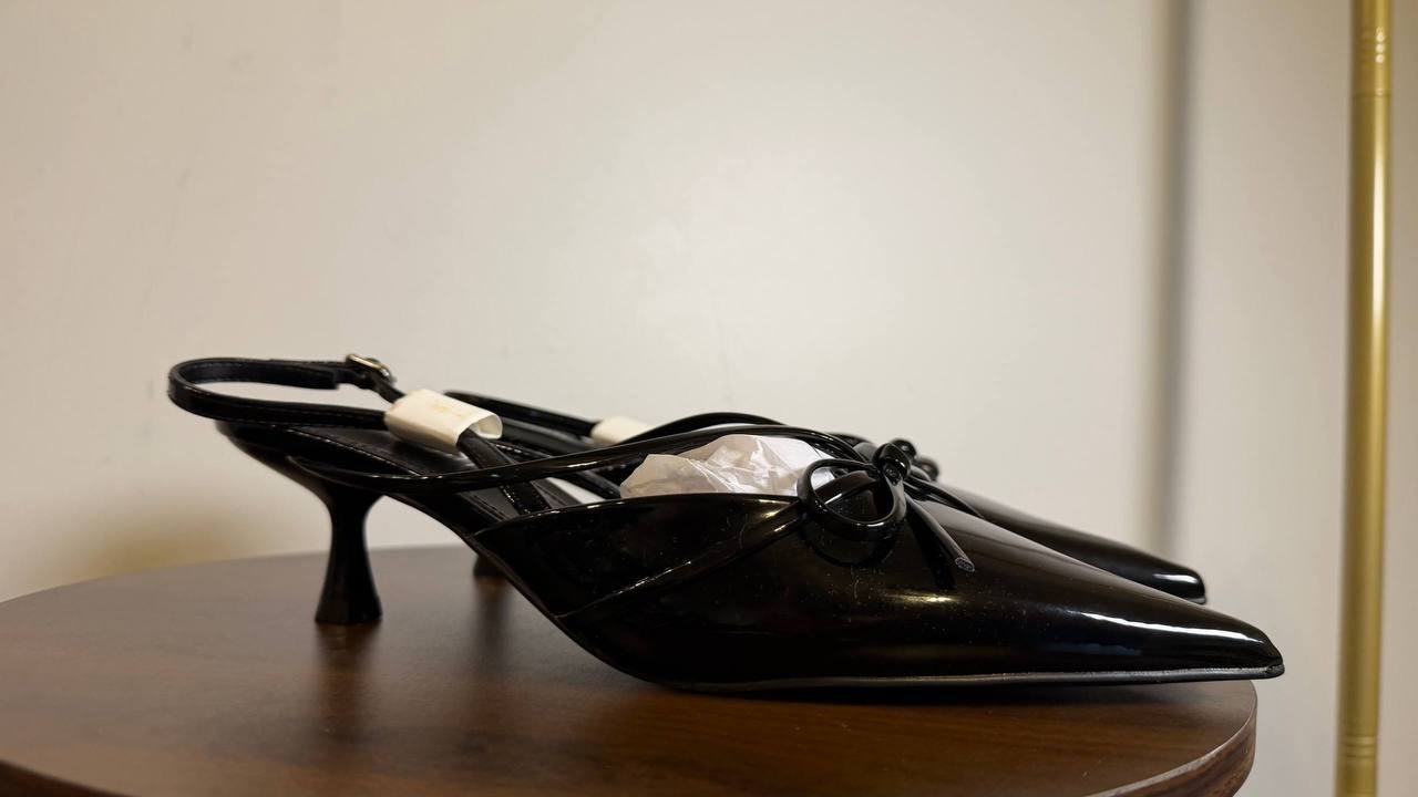 Madden Girl Black Patent Man‑Made Kitten Heel Pumps 9.5M NIB MSRP $55
