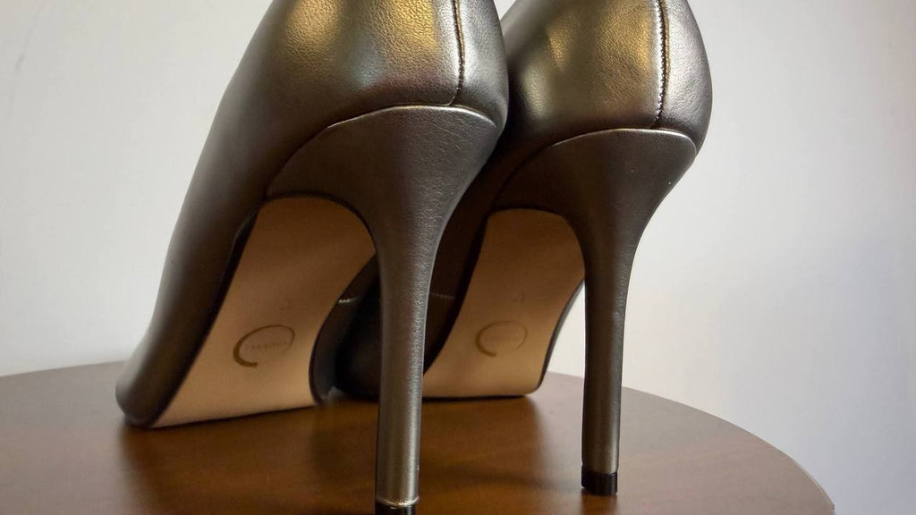 Journee Collection Venus Pumps 12M Pewter Pointed Toe Stiletto NIB msrp$93