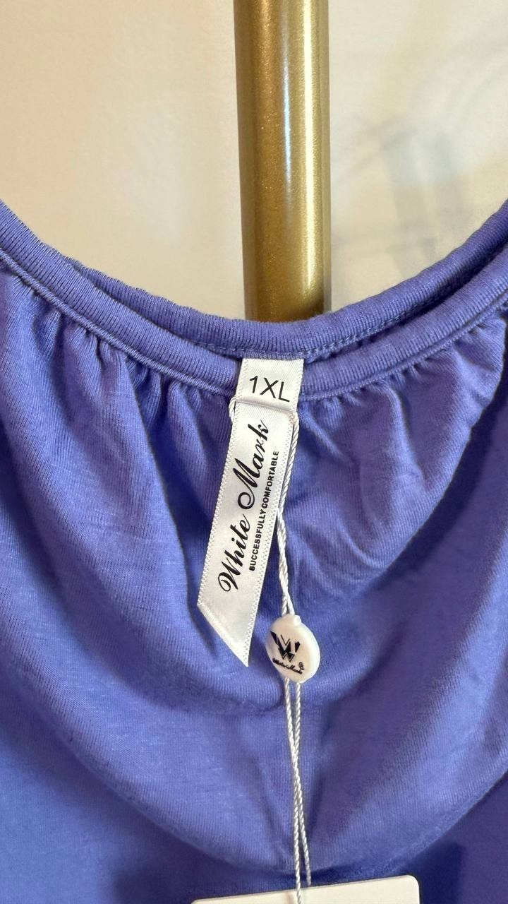 White Mark Women’s Cold Shoulder Ruffle Sleeve Top Purple 1XL $52 NWT