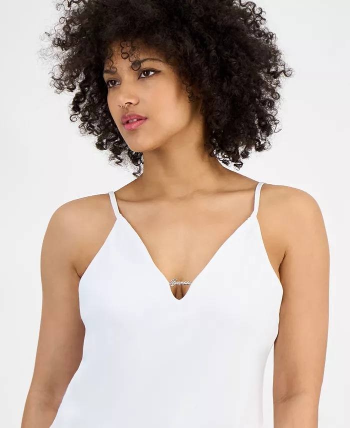 Guess Eco Caroline Logo Hardware Camisole Pure White S NWT $59