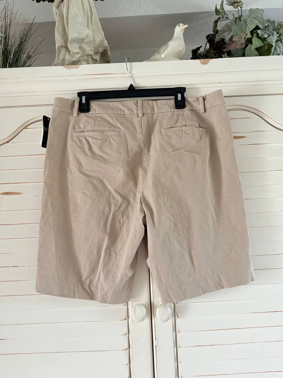 Lauren Ralph Lauren Bermuda Shorts Brown Size 16 NWT Cotton Twill Tailored
