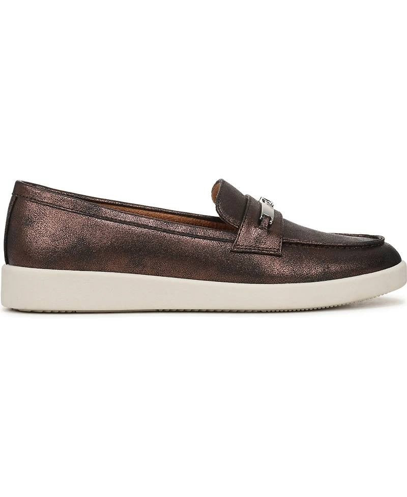 Naturalizer Dark Bronze Faux Leather Loafers 6.5W NIB MSRP $115