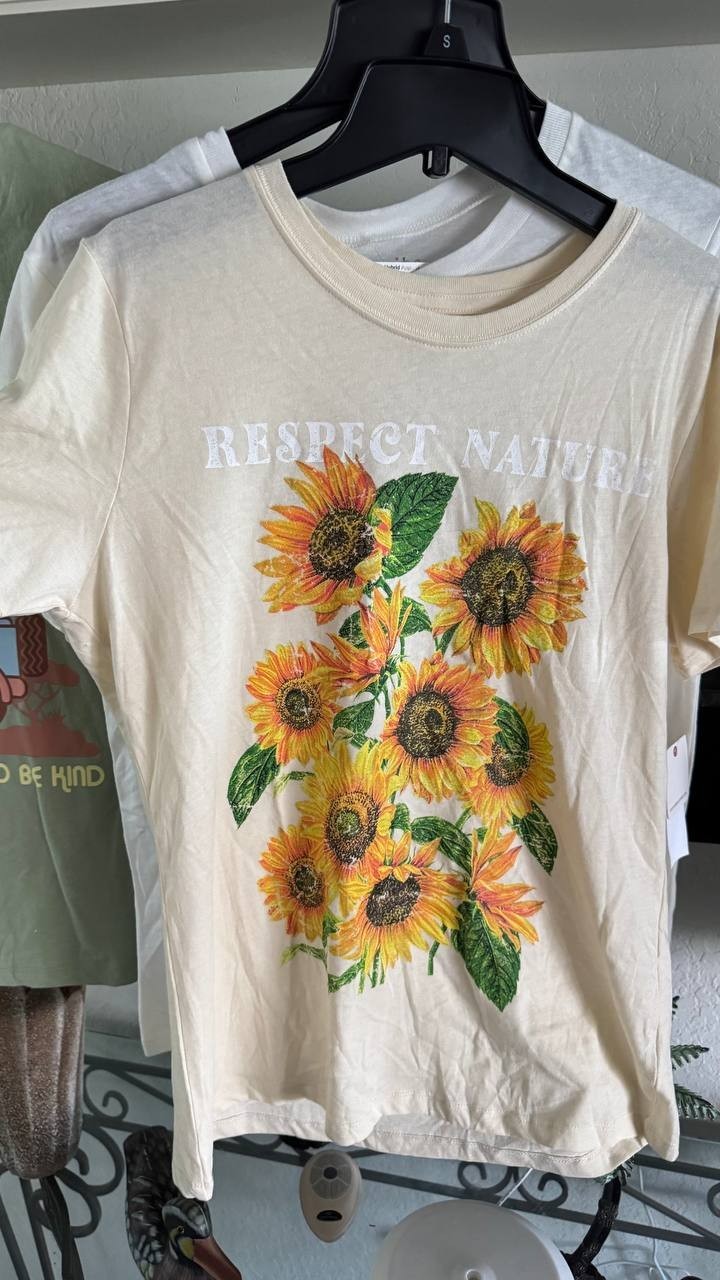 3-Piece Women's Graphic Soft Tees Set - Multicolor Cotton Regular Size S