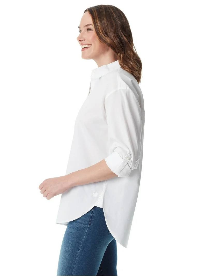 Gloria Vanderbilt Alanis Boat‑Neck BLOUSE White SIZE S NWT MSRP$48