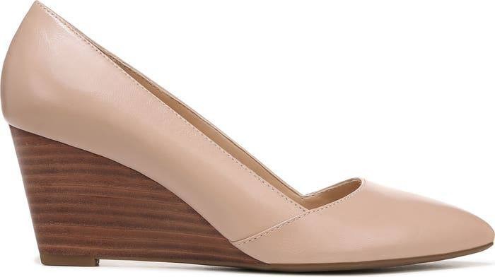Franco Sarto Frankie Women’s Leather Wedge Pump Ballet 9M Leather $125 NWB