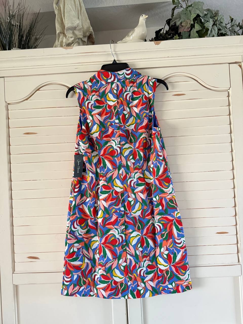 Jessica Howard Printed Textured Shift Dress – Size 8 – NWT – Sleeveless