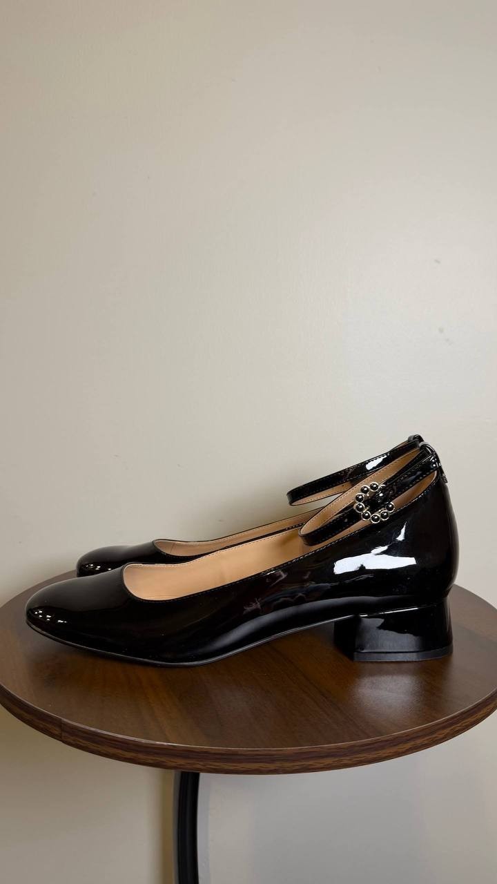 Bandolino Black Man‑Made Ankle Strap Pumps 8.5M NIB MSRP $89