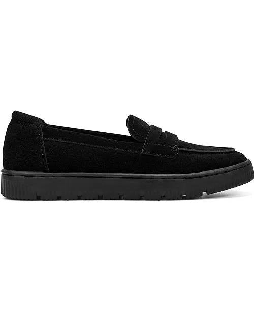 Easy Spirit Karin Eflex Slip‑On Loafers – Black Suede – Size 9W – New in Box