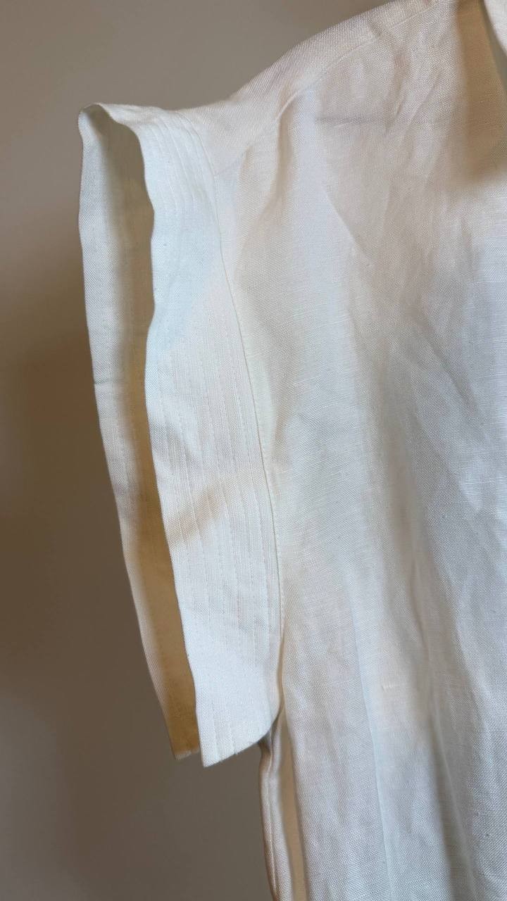 Anne Klein Women’s White Belted Drop-Sleeve Shirtdress Size 8 NWT $169