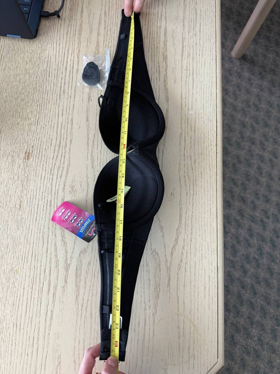 Maidenform 34B Women's Comfort Devotion Black Strapless Multiway Bra 09417 NWT