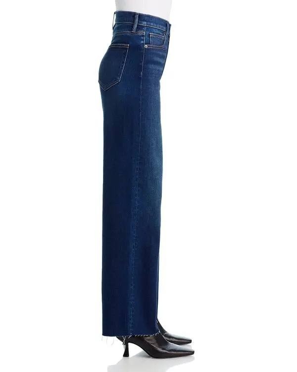 AQUA Dad High‑Rise Wide‑Leg Jeans – Dark Wash – Size 24 – NWT