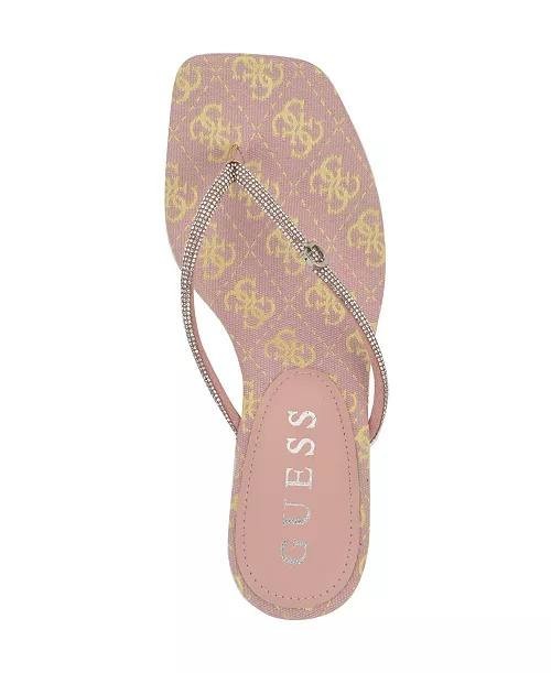 Guess  Kitten  Heel  Sandals  Light  Pink  9.5M  New  $99