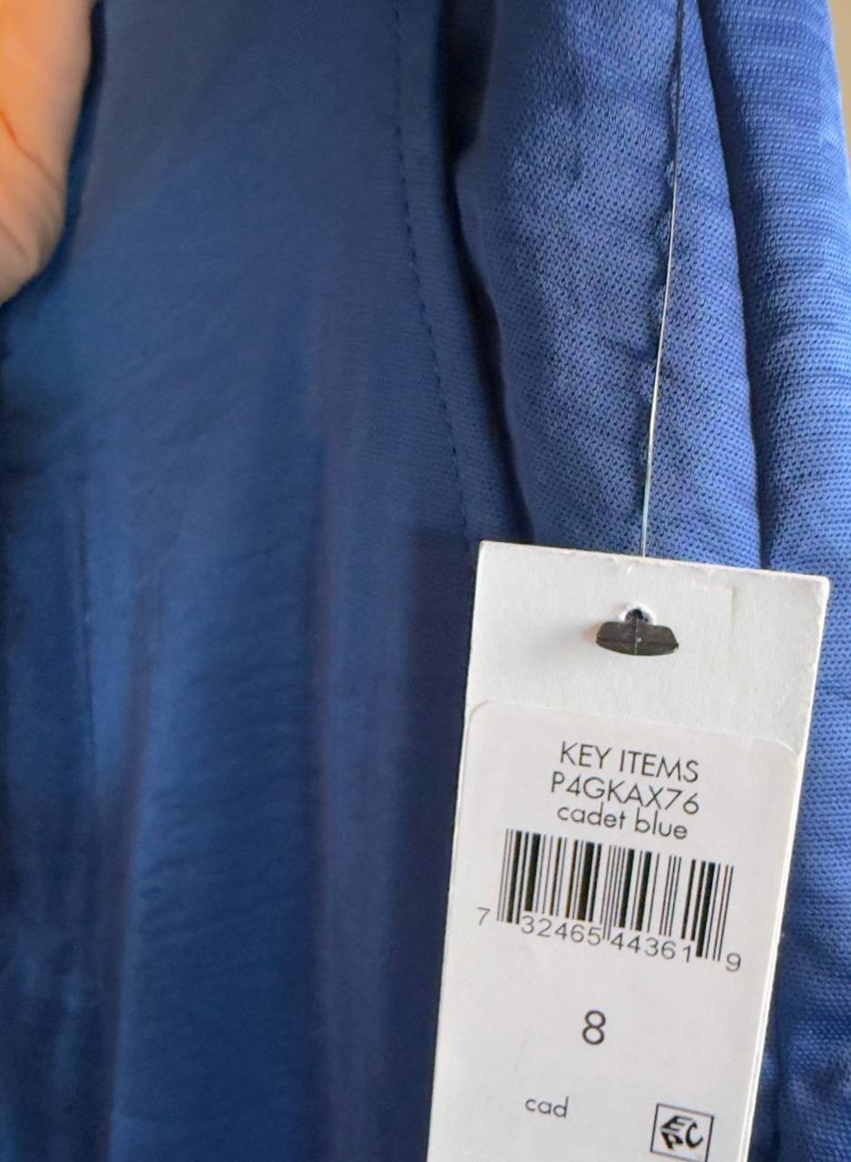 DKNY Wide Leg Pant Cadet Blue 8 NWT $99