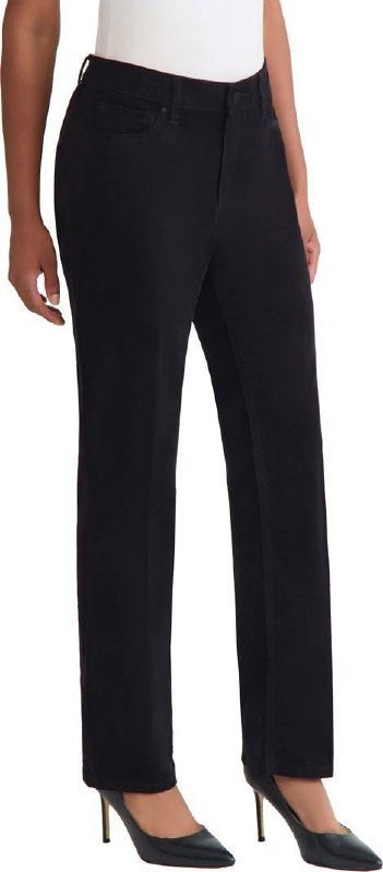 Jones New York Lexington Straight‑Leg Pants Black 10P/30 NWT Classic MSRP$69.50