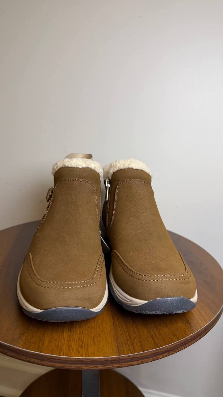 Easy Spirit Erique Cold Weather Booties Dark Brown 7.5M NWB Water‑Repellent $99