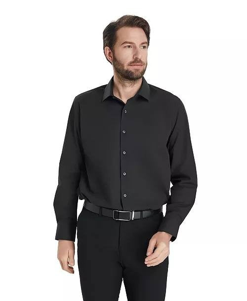 Alfani Men’s Regular‑Fit Solid Dress Shirt Black L NWT $65