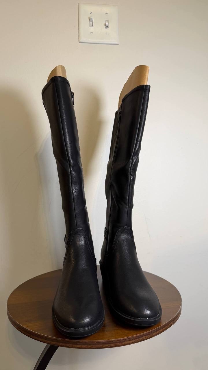 Baretraps Nena Riding Boots Black Women’s 7.5M NWB $119