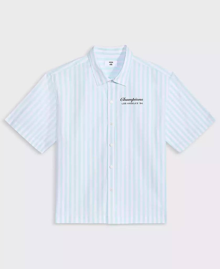 Mode of One Men’s Cotton‑Blend Stretch Short‑Sleeve Shir L $59.50 NWT