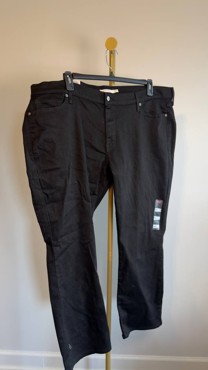 Levi’s Classic Straight Jeans Plus Size 26W Black NWT $69.50