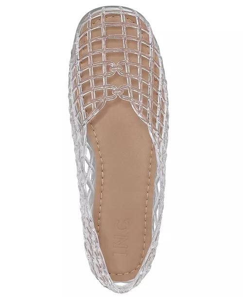 I.N.C.  International  Concepts  Jelly  Flats  Clear  7  M  New  $49.90