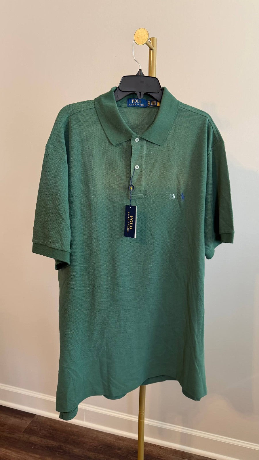 Polo Ralph Lauren Mesh Polo Shirt Green NWT