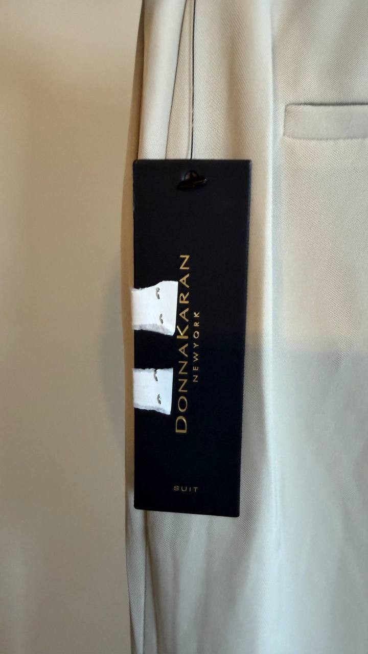 Donna Karan New York High-Waist Wide-Leg Pants Turin Beige 0 $139 NWT