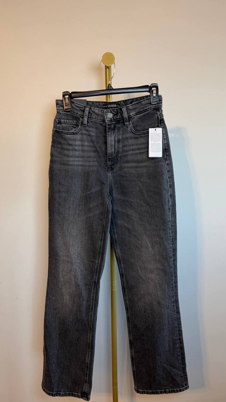 Guess 80s Straight Leg Jeans Grey 27x30 NWT $108