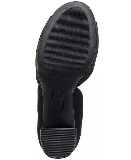 Wild Pair Black Microfiber Dress Sandals Size 5M NIB MSRP $69.90