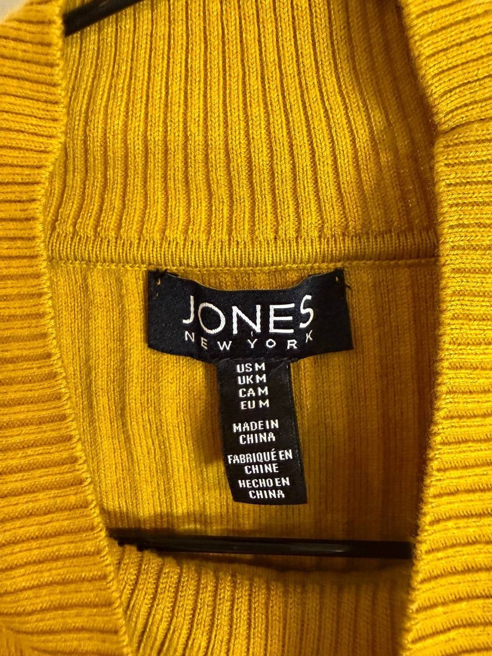 Jones New York Sutton Mock‑Neck Long‑Sleeve Sweater – Gold – Size M – NWT – $79