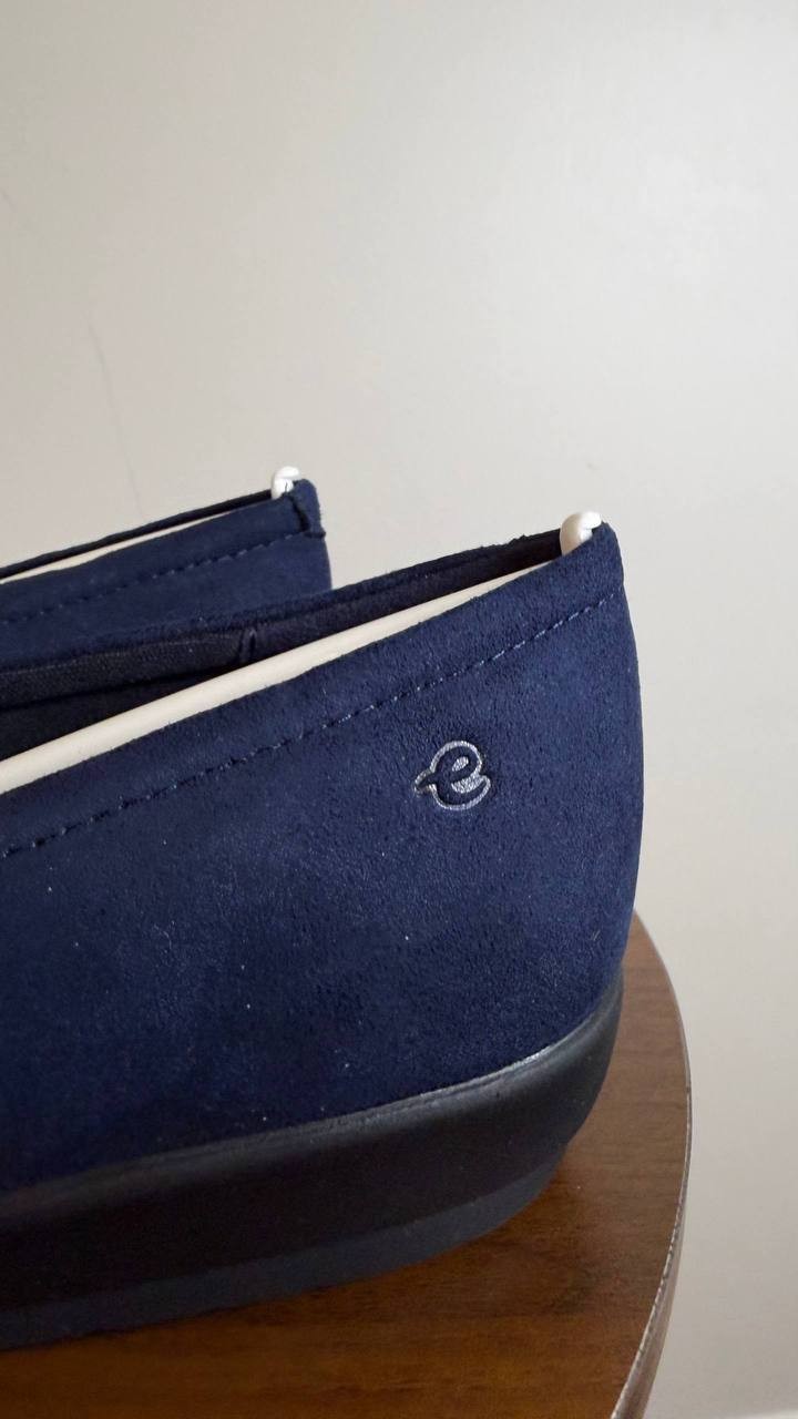 Easy Spirit Flats 9W Dark Blue Slip-On Comfort Shoes New