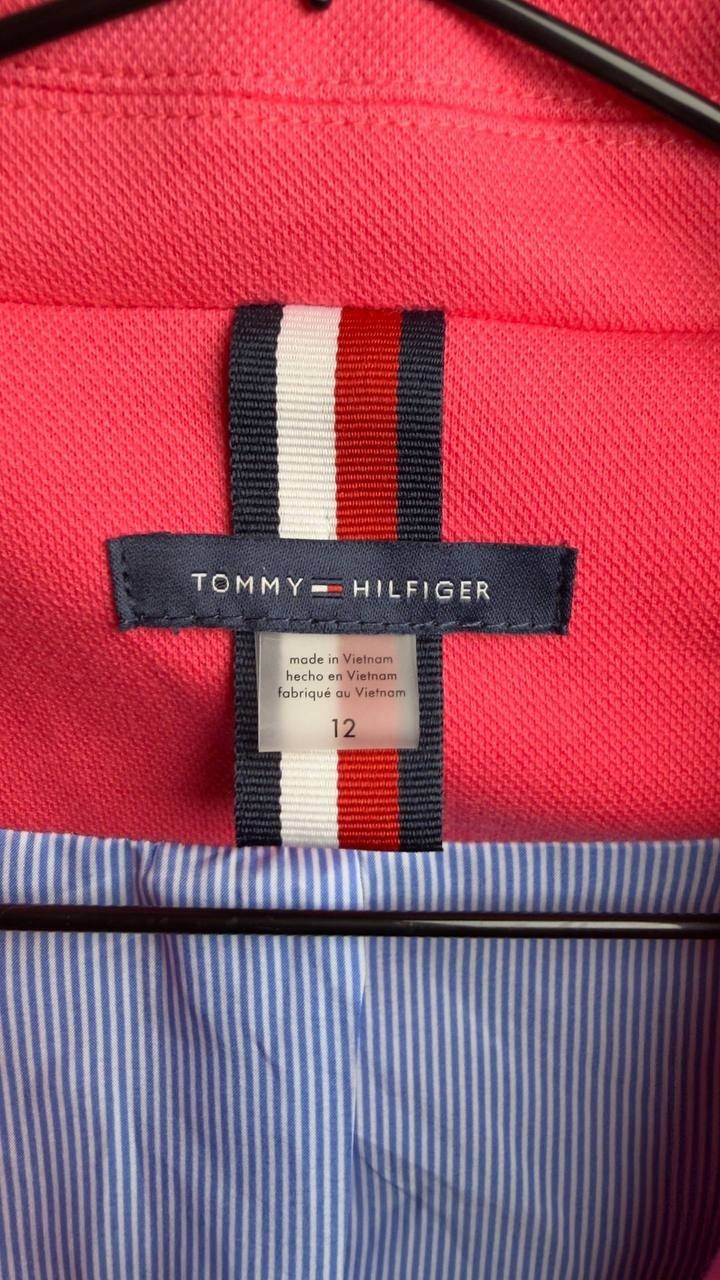 Tommy Hilfiger One-Button Blazer Rethink Pink 12 NWT $149