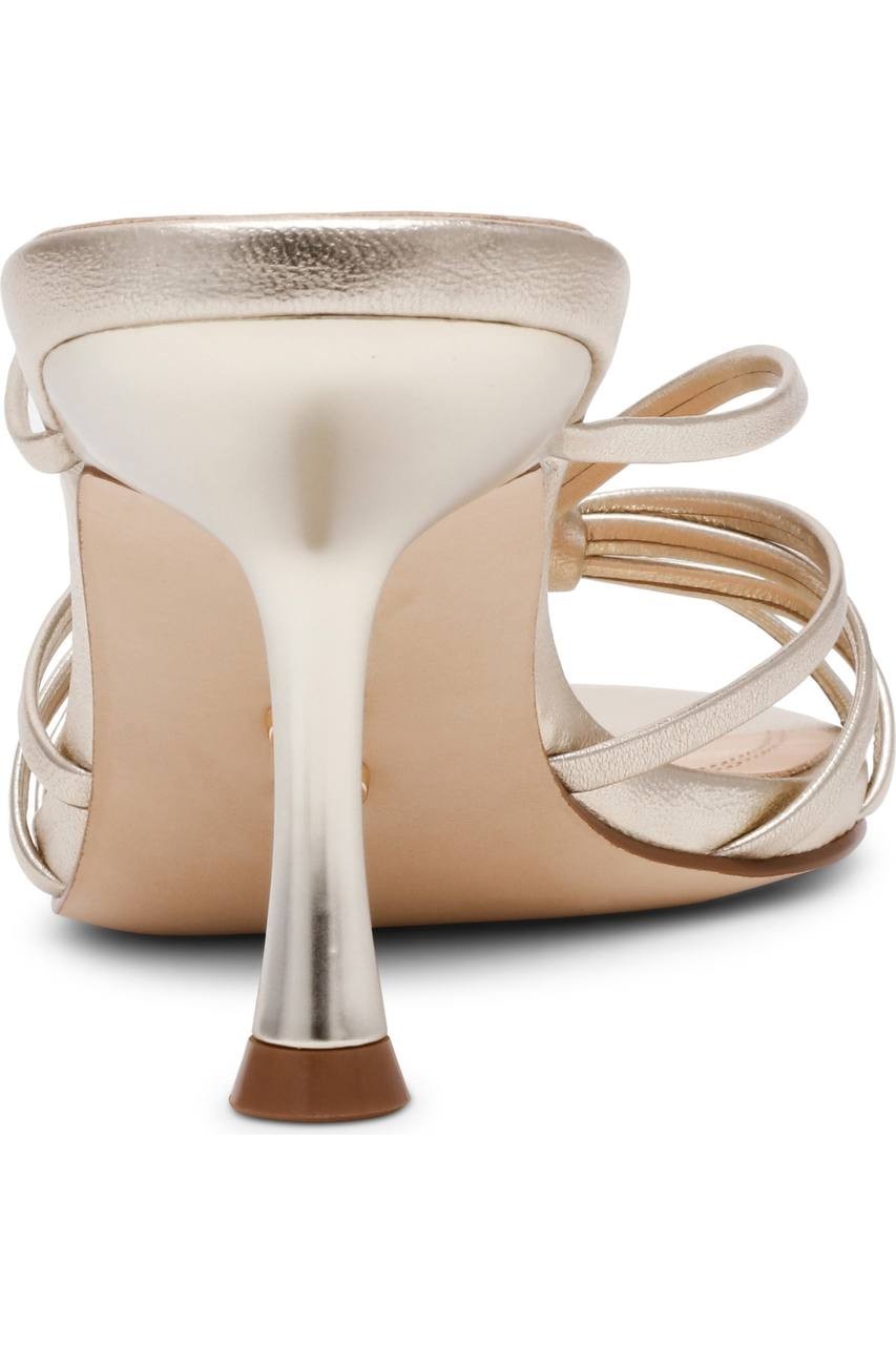 Steve  Madden  Edna  Slide  Dress  Sandals  Champagne  7.5  New  $109