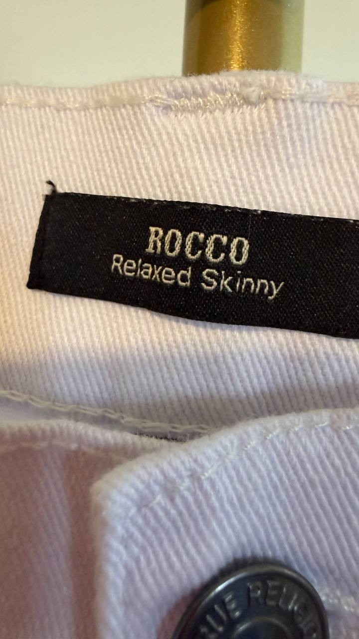 True Religion Men’s Rocco Skinny Jeans White W38 L32 $169 NWT