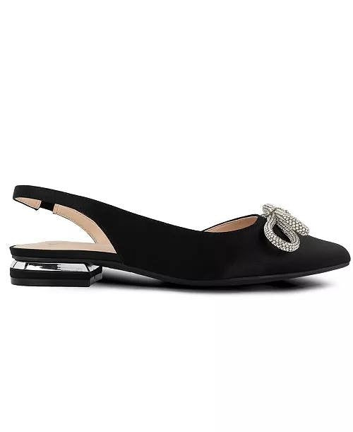 Jones New York “Quentina” Pointed‑Toe Dress Flats – Size 6M–Black – NIB–$69.50