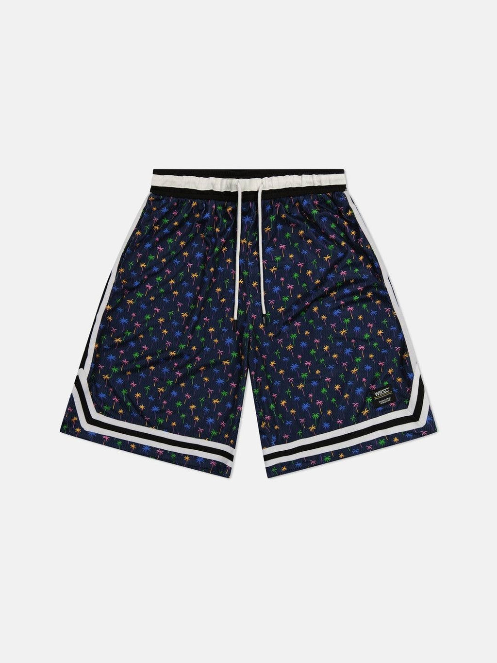 WeSC Basketball Shorts Micro Palm Navy 7" Unisex Athletic Fit NWT
