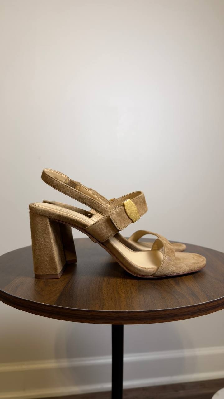 Veronica  Beard  Slingback  Sandals  Chestnut  7  M  Pre‑Owned  $395