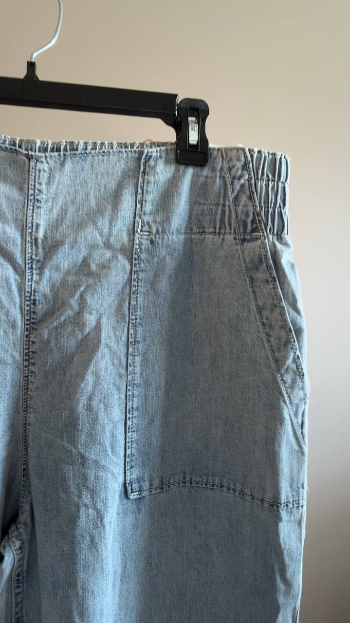 We The Free Breezy Pull-On Wide Leg Jeans Dusk L NWT $78