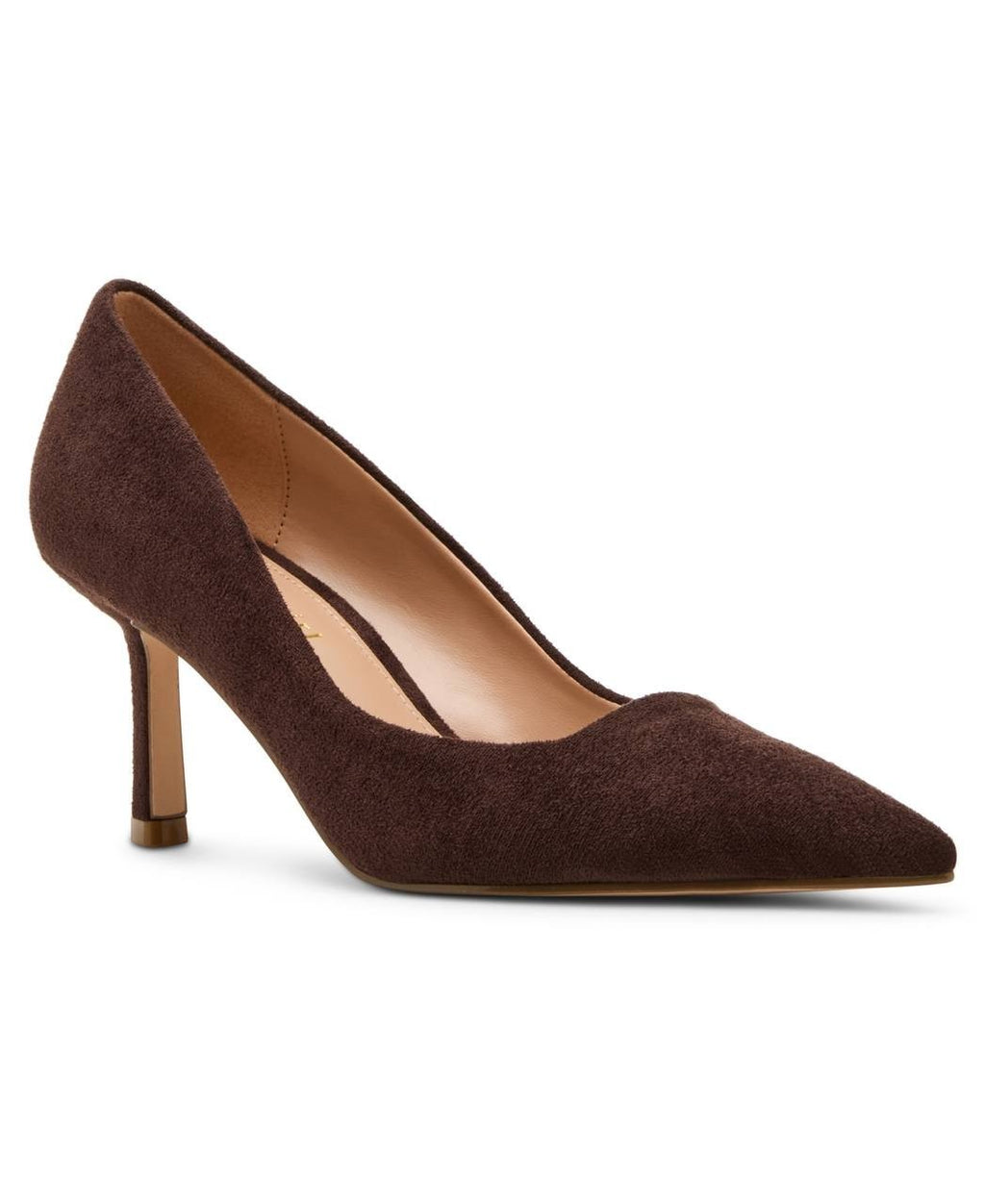 Madden Girl Dark Brown Fabric Pointed Toe Pumps 7.5 New in Box MSRP $59