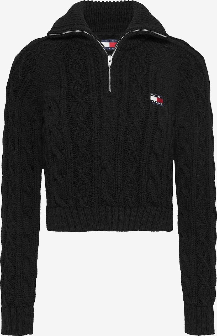 Tommy Jeans Black Sweater XS Recycled Knit Minimalist Streetwear MSRP 129$