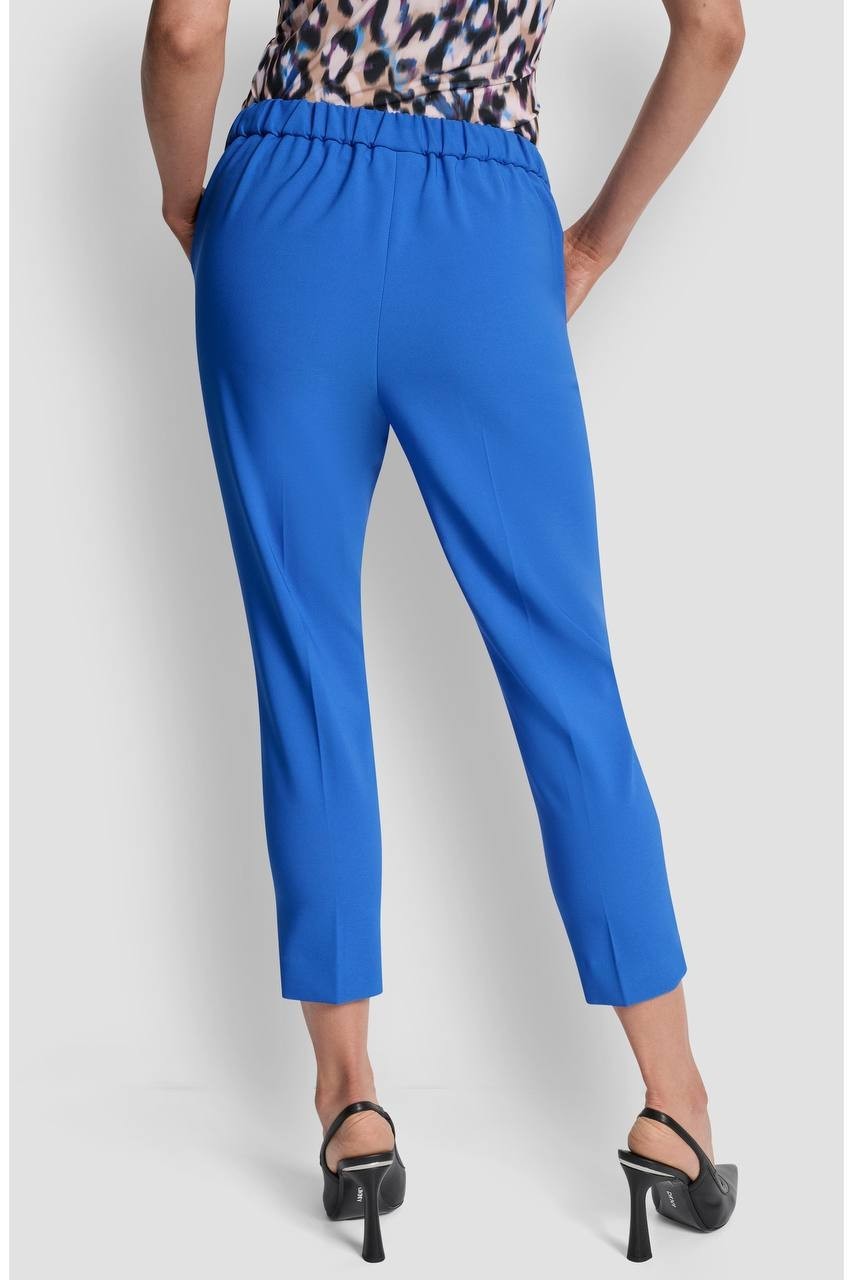 DKNY Straight Leg Ankle Crop Pants Cadet Blue 4 NWT $99