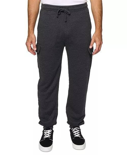 Lazer Burnout Fleece Cargo Jogger Pants Black M NWT $39.50