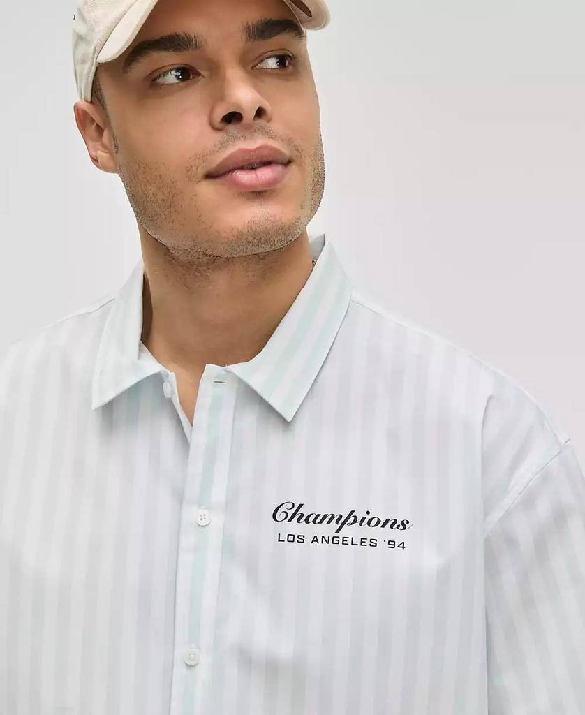 Mode of One Men’s Cotton‑Blend Stretch Short‑Sleeve Shir L $59.50 NWT