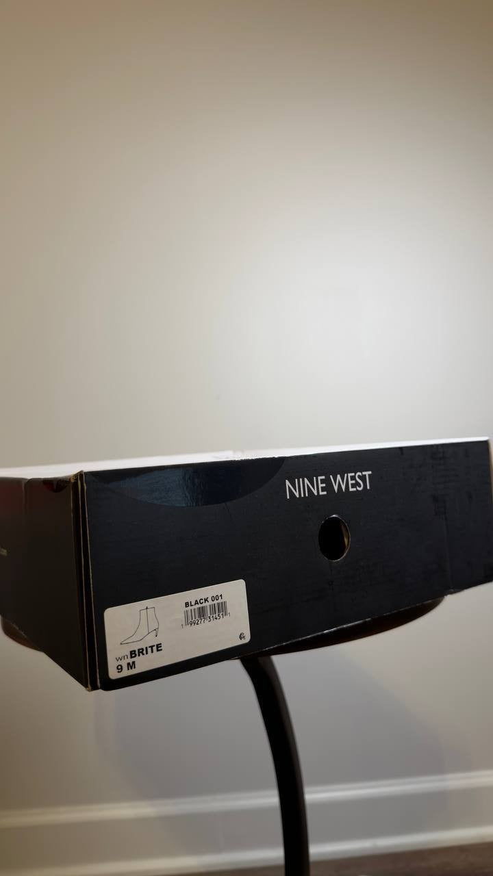 Nine West  Ankle Booties  Black  9M  New  $159