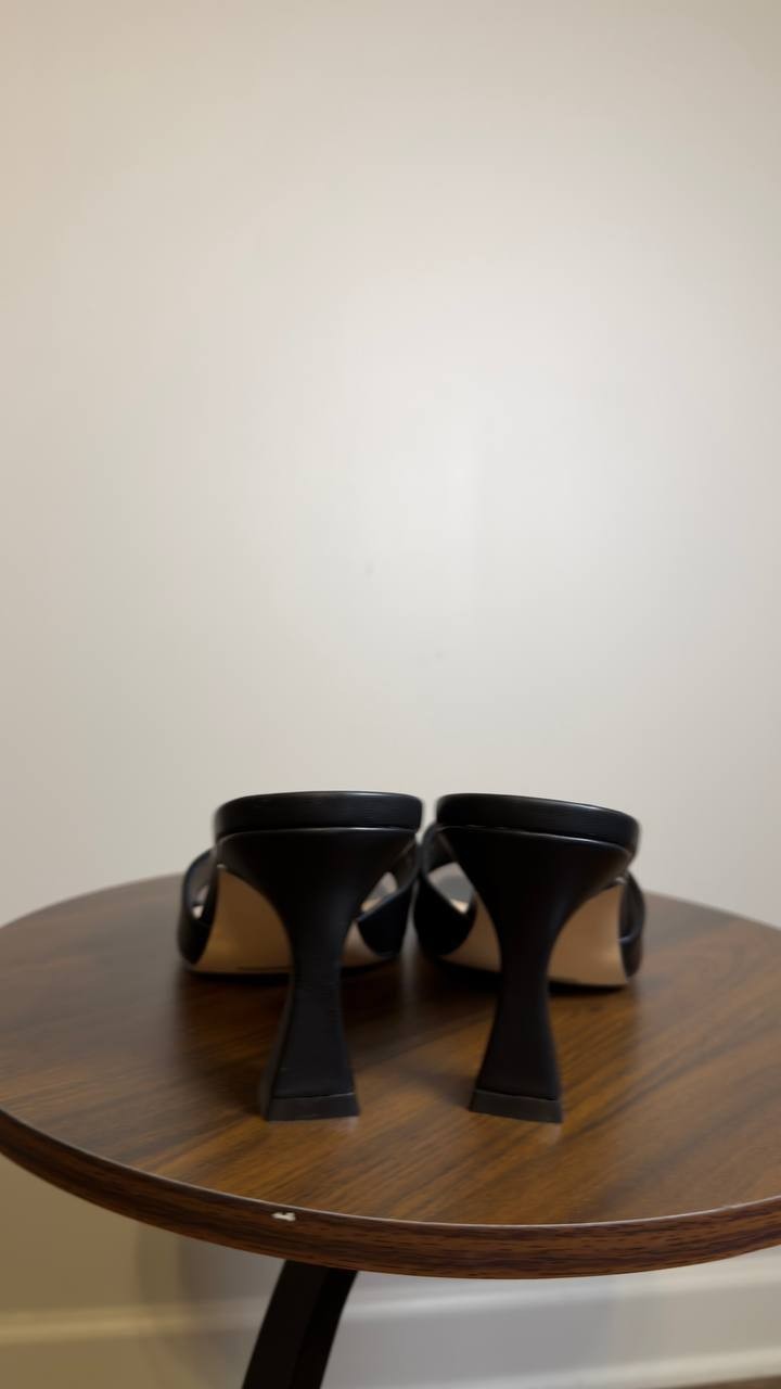 Modatope Slide Dress Sandals Black 8.5 New $45.00