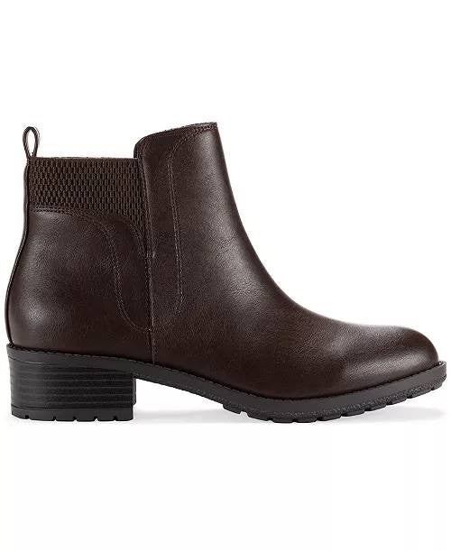 Style&Co Dark Roast Man‑Made Lug Booties 7.5M New in Box MSRP $69.90
