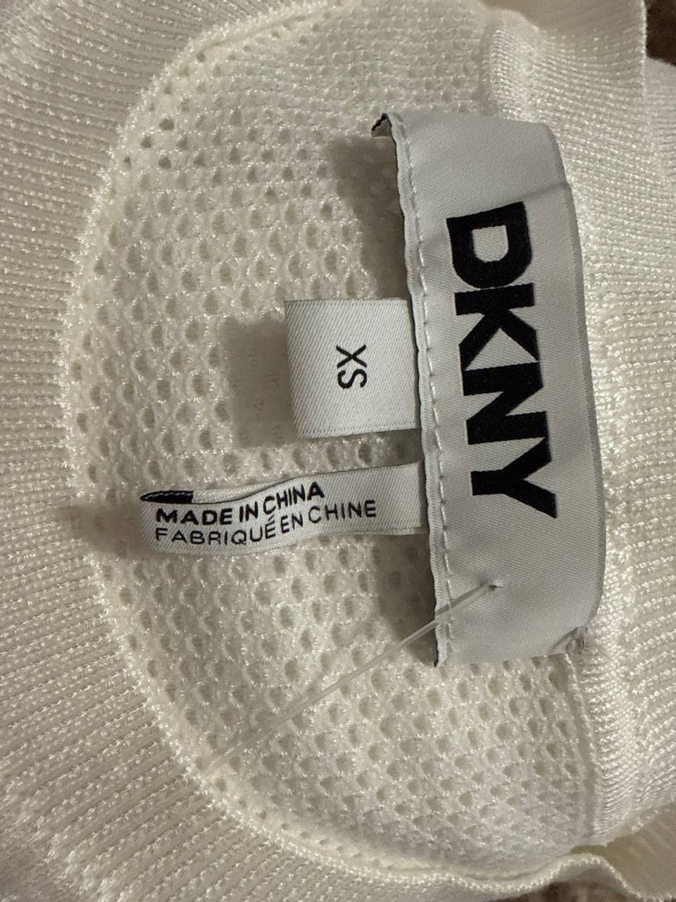 DKNY Puff Sleeve Sweater – White– Size XS – NWT